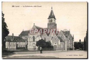 Old Postcard Laval the west coast cathedral