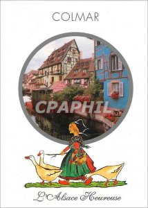 Modern Postcard Colmar Alsace Happy Little Venice