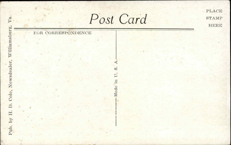 Yorktown Virginia VA Moore House Revolutionary War History Vintage Postcard 