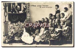 Postcard Old Guignol Theater Children