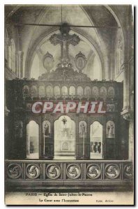 Old Postcard Paris Church of Saint Julian the Poor Heart with iconostasis