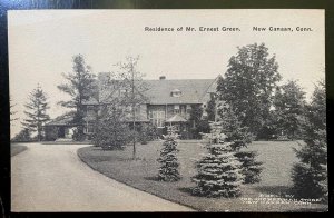 Vintage Postcard 1907-1915 Residence of Mr. Ernest Green, New Canaan (CT)