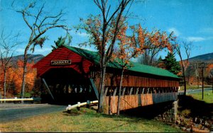 New Hampshire White Mountains Jackson Covered Bridge Crossing Ellis River