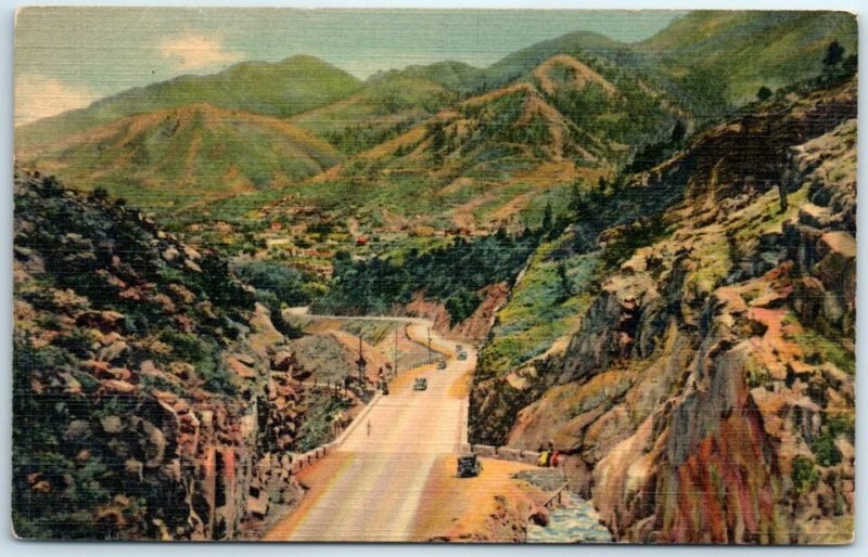 M-3542 Manitou Surrounded by Hills as seen from Ute Pass Colorado