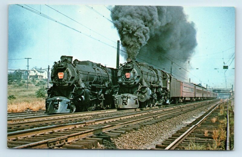 Postcard Pennsylvania 5406 New York & Long Branch train, South Amboy NJ L84