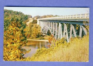 Cadillac & Manistee Michigan/MI Postcard, Cooley Bridge