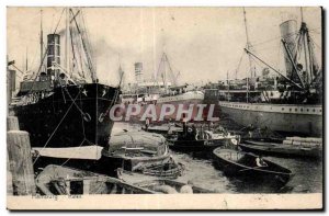Old Postcard Hamburg Hafen Boat
