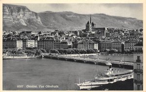 Unidentified River Steamship At Genova Ferry Boat Ship 