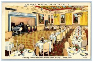 c1940 Tucson's Rendezvous Elite Santa Rita Hotel Tucson Arizona Vintage Postcard