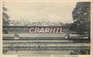 Postcard Old Chateau of Fontainebleau Romulus Le Parterre