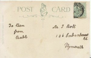 Genealogy Postcard - Bolt - Embankment Road - Plymouth - Ref  3424A