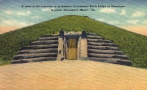 Prehistoric Ceremonial Earth Lodge - Macon, Georgia GA  