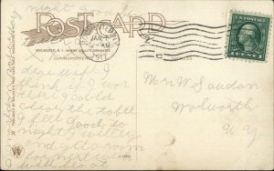 Rochester NY Fire Dept HQs 1917 Used Postcard