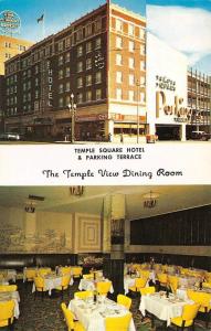 SALT LAKE CITY, UT Utah  TEMPLE SQUARE MOTEL~Temple View Dining Room  Postcard