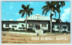 HUMACAO, PUERTO RICO ~ Original RYDER MEMORIAL HOSPITAL 1970s  Postcard