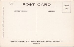 Edward Goodall Thunderbird Motel Duncan BC Vancouver Island Unused Postcard H36