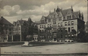 Chicago Illinois IL University Physiology Bldg 1900s-10s Postcard