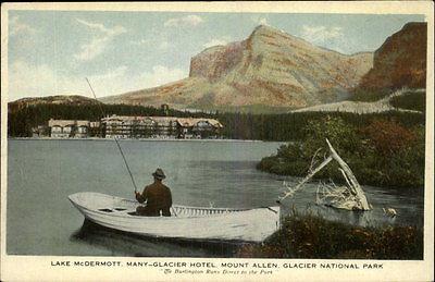 GLACIER NAT'L PARK Mt Allen Lake McDermott Many Glacier H...