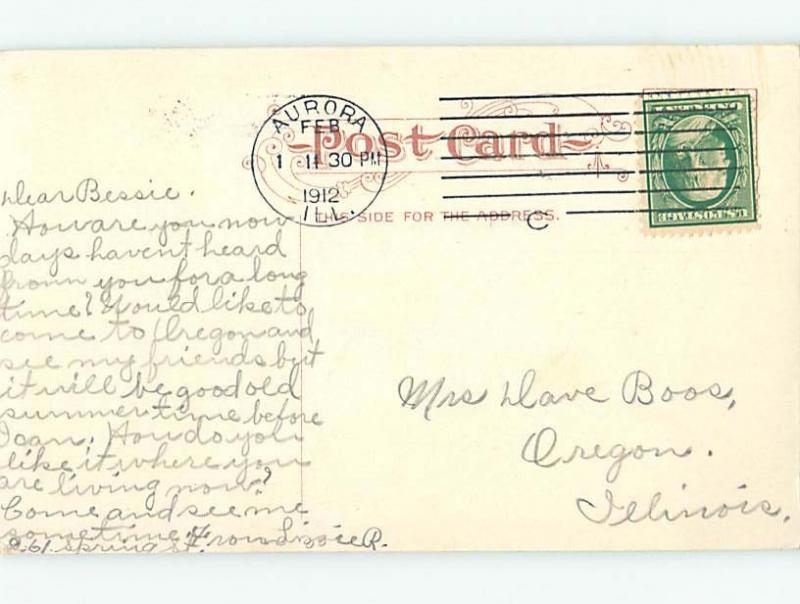 Divided-Back EIGHT SCENES ON ONE POSTCARD Aurora - Near Chicago IL H8932