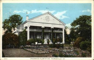 Thomasville Georgia GA Greenwood Plantation Vintage Postcard