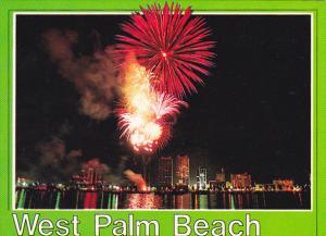 Fireworks Display Over West Palm Beach Florida