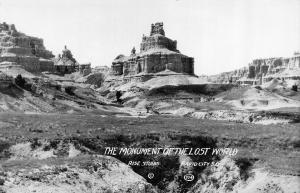 RPPC, Rapid City SD South Dakota  THE MONUMENT OF THE LOST WORLD  Photo Postcard