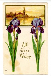 Greeting - General, Best Wishes, Good Luck, etc…    (stained, crease)