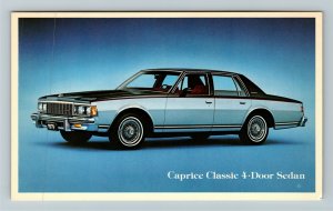 Chevrolet Caprice Classic 4-Door Sedan Chrome Postcard