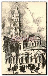 Toulouse - Basilica of St. Sernin - Old Postcard