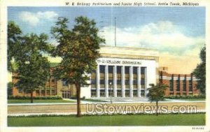 Junior High School - Battle Creek, Michigan MI Postcard