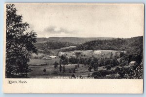 Lenox Massachusetts Postcard Overlooking Golf Grounds Trees 1907 Vintage Antique