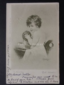 Artist Signed: c1900 UB Wohl Bekomm's BABY BATHING SPONGE by R. Beyschlag No.292