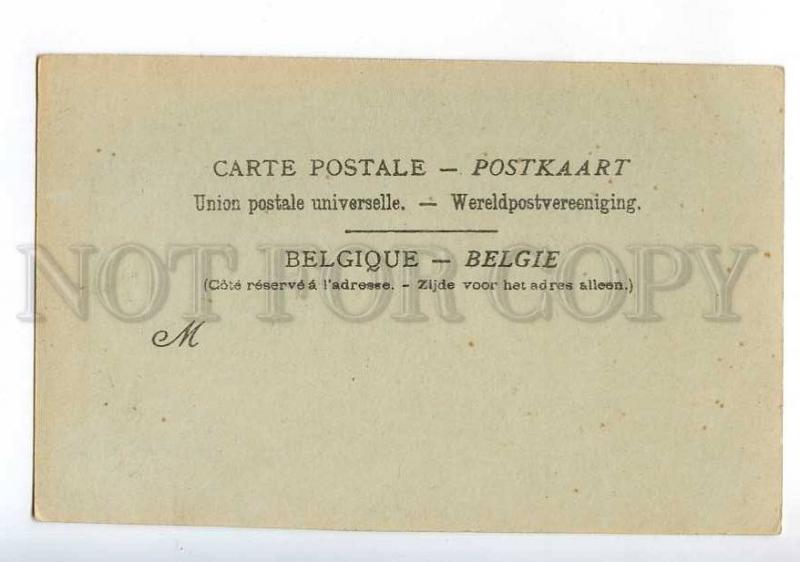 213676 BELGIUM CHARLEROI MOONLIGHT Vintage undivided back PC