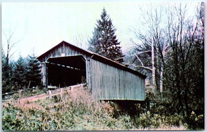 Postcard - Shinn Historic Covered Bridge - Palmer Township, Ohio