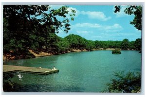 Atlanta Georgia GA Postcard Lake In Beautiful Piedmont Park Scene c1960s Vintage