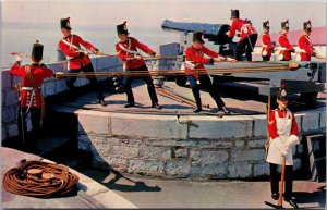 Canada Kingston Old Fort Henry Guard Performing Artillery Salute