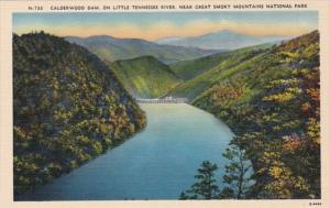 GReat Smoky Mountains National Park Calderwood Dam On Little Tennessee River