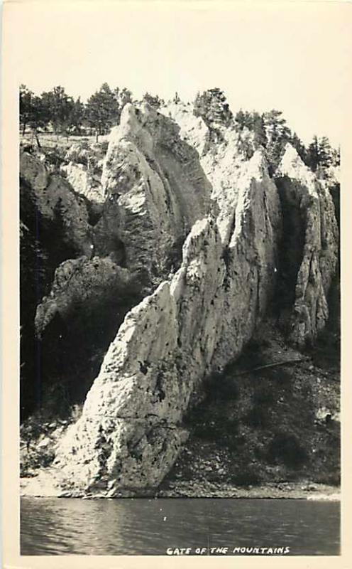 Gate of the Mountains Missouri River Montana MT Real Photo