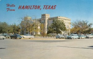 Hamilton County Court House HAMILTON, TEXAS 1950s Cars 1973 Vintage Postcard