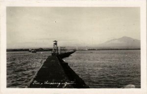 CPA AK Pier SEMARANG JAVA carte photo real photo INDONESIA (566174)