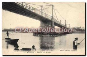 Postcard Old Ancenis The Bridge On The Loire