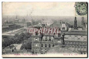 Postcard The Old Paris Seven Bridges