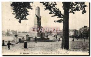 Old Postcard Army War of 1870 Monument Rennes Affairs in the Campus Martius