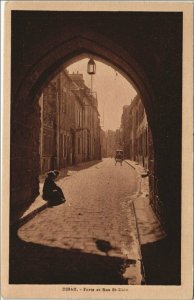 CPA DINAN Porte et Rue Saint-Malo (1165311)