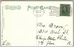 CAPE MAY NJ PAVILLION No.1 & PIER 1908 ANTIQUE POSTCARD