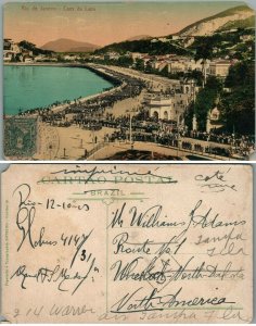 RIO DE JANEIRO BRAZIL CAES DE LAPA ANTIQUE POSTCARD