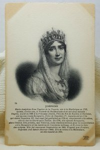 Royalty Josephine Portrait Art Vintage Postcard