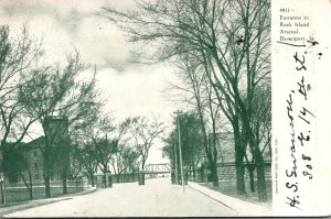 Iowa Davenport Entrance To Rock Island Arsenal 1906
