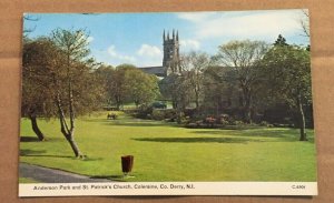 UNUSED PC - ANDERSON PARK & ST. PATRICK'S CHURCH, COLERAINE, DERRY, N. IRELAND