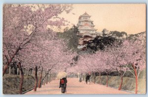 Himeji Kansai Japan Postcard S.S. Nagasaki Steamer Himeji Castle 1931